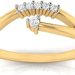 avsar 18k (750) Yellow Gold and Diamond Ring for Women-picture-11