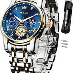 Men's Watches Analog Quartz Chronograph Dress Watch Multifunctional Stainsteel Steel Waterproof Classic Original Watch for Man-40