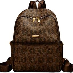 Luxury Brown Monogram Backpack for Women & Men – Leather Finish, Travel & Daily Use, Designer Bag-image-116