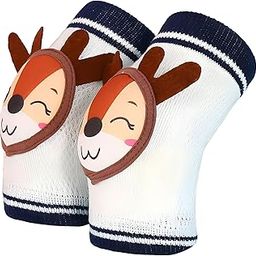 BEMBIKA Baby Kneepad Deer Face, Baby Knee Pads for Crawling, Baby Knee Protector, Knee Cap for Kids for Safety Anti-Slip Padded Stretchable Elastic Soft Comfortable-(Deer Blue)-image-65