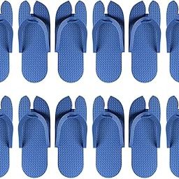 Chitra artworks Unisex-Adult - Spa and Hotel Accessories, Guest House Kit Guest Room Free Size 5MM Sole Filp Flop Slipper - Blue (Pack of 20)-53