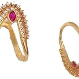 Brass Gold Plated Vanki Ring For Women-18