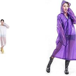 Unisex's Rain Coat (EvaRaincoat-White Unisex Long Length Rain Coat (Evaraincoat, Purple, Free Size)-image-15