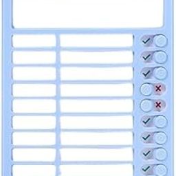 Habit Tracker & Chore Chart for Kids and Adults – Reusable Checklist Board with 15 Detachable To-Do List Cards | Daily Routine Planner for Home, School, Desk or Wall Use | Blue & Pink (Pack of 1)-image-3