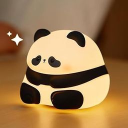 One94Store Cute Baby Panda Night Light Touch Silicone Animal Night Lamp | Rechargeable LED Bedside Lamp for Children's Bedroom | Ideal Gift for Boys, Girls, Toddlers, and Nursery-picture-10