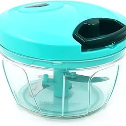 DAVALBA Mini Handy Plastic Chopper (450 ml) Plastic Vegetable Cutter Chopper Compact Dori Chopper with 3 Blades Vegetable Chopper Onion Chopper-14