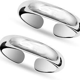 Pure Silver BIS Hallmarked Toe Ring Classic Linear Toe Rings for Women-image-39
