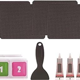 MYADDICTION Trampoline Patch Kit Replacement Waterproof Big Holes Trampoline Accessories Rectangular 4 Patches-0