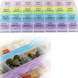 TEMPERIA Medicine Organizer Box for 4 Weeks & 4 Times a Day - Pill & Tablet Storage Box for Home - Moisture Proof Pillbox for Daily & Weekly Use - Travel-Friendly Small Container (MN01)-25