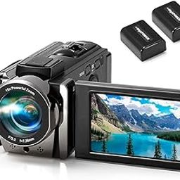 DIVINE Digital Camera Recorder Full HD 1080P 15FPS 24MP 3.0 Inch 270 Degree Rotation LCD 16X Digital Zoom Camcorder Camera with 2 Batteries (DDC-96)-30