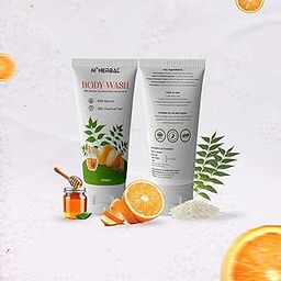 M³HERBAL Natural Body Wash with Rice Scrub, 100% Chemical-Free, for Oily & Combination Skin, 200g-37