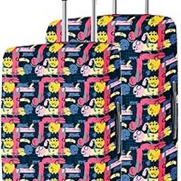 Polyester Protective Luggage Cover Set of 2 (Small-Medium) - Brush Design-picture-27
