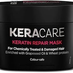 Keracare keratin Repair Mask,200 g || For Chemically Treated & Damaged Hair || Enriched With Grapeseed Oil || Colour-Safe || Sulphate & Paraben Free-image-6