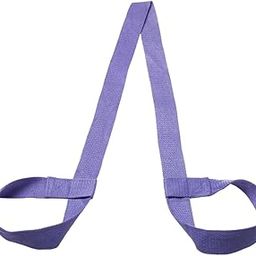 Ubervia® Cotton Yoga Mat Strap Pilates Mat Carrier Fitness Stretchy Loop Light Purple-image-88