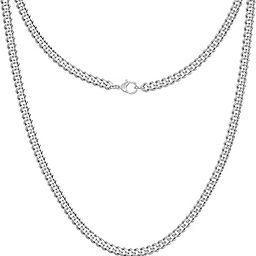 18Inch (5MM) Premium Stainless Steel Silver Chain For Men Boys Stylish Chains Necklaces Silver (D-SS-5M2)-image-65