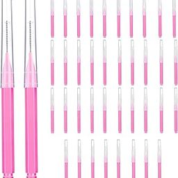 40 Pcs Interdental Brush for Teeth, Dental Floss, Interdental Brush Compact and Portable Always Ready for Use Oral Care for Teeth Cleaning Suitable for All Age-32