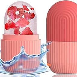 Heeva Creation Ice Roller For Face Massager, Face Ice Roller To Enhance Skin Glow, Shrink & Tighten Pores, Puffy Eyes, Acne, Pimple, Facial Ice Roller, Reusable & Unbreakable.Colour- Multi Colour.Pack OF 1.-0