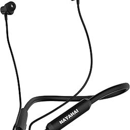 NayaHai Active Pro Wireless Neckba,.nd | Bluetooth 5.2 | 60 Hrs Battery | ENC Mic | Dual Pairing | Deep Bass | Lightweight & Comfortable | Black-28