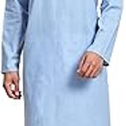 Men's Cotton Linen Solid Kurta Pajama Set Mandarin Collar Casual Party Dress-image-8