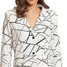 Women Blazer Single Breasted Regular Fit Casual Coat Printed Multicolor (6546) Size-M gifts for women-picture-5