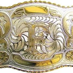 Large Size Initial Letter Western Cowboy Belt Buckle Gurtelschnalle (Letter F)-image-92