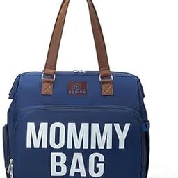 Diaper Bag for Moms, Mother Daiper Bag, Maternity Bag, Mommy Travel Bag with Large 14-Compartment Storage, Insulated Pockets, Shoe Compartment, Waterproof Baby Bag | Leather Strap-52