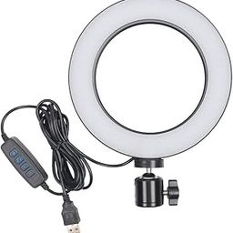 SAZ DEKOR 8 Led Ring ght with Ball Head Dimmable Led Lamp Kit for Makeup Video Vlog-image-17