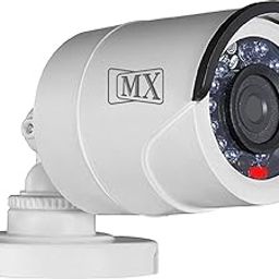 MX Dummy Fake Simulated Infrared IR LED Sensor Black Bullet Wireless Security Camera with Red Light Realistic Looking CCTV Surveillance-13