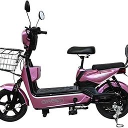Green Udaan Low Speed Electric Scooter Non RTO 30KM Range Pink with Portable Charger-picture-15