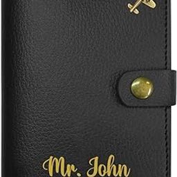 Personalized Passport Holder with Name - Customised Faux Leather Passport Cover for Men and Women - Gifts for Travelers, Honeymoon, Travel Gifts-image-72