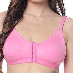 Aurum MART Women's Cotton Non-Padded Front Hook Bra, Regular Fit. (in, Numeric, 44, 48, D, 44, Regular, Light Pink)-image-84