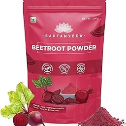 Saptamveda Beetroot Powder 250gm | Natural Support for Heart & Brain Function | Perfect for Beverages & Daily Nutrition | 100% Pure & Preservative-Free | for Men & Women-14