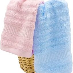 Mush Bamboo Hand Towels Set of 2 | 100% Bamboo Gym Towel for Men/Women Workout | Ultra Soft, Absorbent & Quick Dry Towel for Gym, Travel, Sports and Yoga | 40 X 60 cms | 600 GSM (Sky Blue & Pink)-image-21