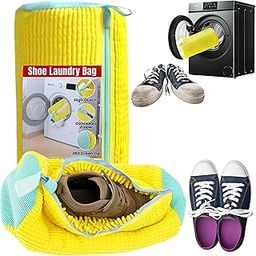 AGNIYA Shoe Washing Machine Bag with Invisible Zipper | Multipurpose Shoe Cleaning Bag | Reusable Shoe Bags for Travel, Laundry and Storage, Sneakers, Sports Shoes Organizer-picture-28