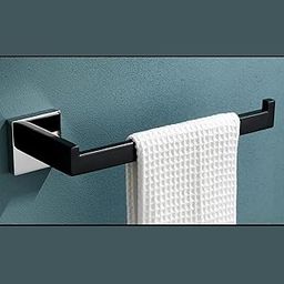 LUXIUR Towel Hanger for Wash Basin, Bathroom and Kitchen Sink Stand, 304 Grade Stainless Steel Towel Ring, Napkin Holder, Chrome Black-image-60