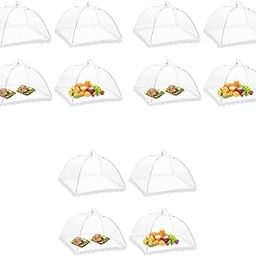 HASTHIP® Food Cover Tents 4 Pack 17 inch Pop-Up Mesh Umbrella Reusable Collapsible Screen Net Protectors for Outdoors Parties Picnics BBQs Keep Out Flies Bugs Mosquitoes 3PCS-image-43