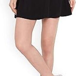 Solid High Waist Flared Skater Side Zip Skirt for Women and Girl-image-14