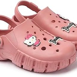 Hello Kitty Beauty Clogs, White Perforated Sandals with Adjustable Strap, Comfort Platform Soles-image-37