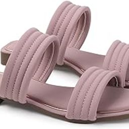 Women's Toe Flat Sandals Outdoors Flat Sandals Toe Slip on Open Toe Slide Sandals-image-89