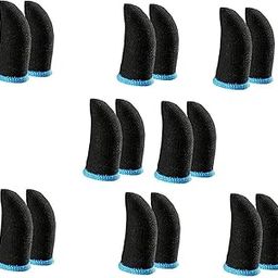 Invicto Anti-Slip Thumb Sleeve, Slip-Proof Sweat-Proof Professional Touch Screen Thumbs Finger Sleeve for All Mobile Phone Game Gaming Gloves (Pack of 8 Pairs)-11