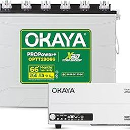 Okaya Inverter with Battery Combo for Home,Office & Shops|ATSW1400 12V True Sine Wave Inverter 1150VA with OPTT29066 260Ah Inverter Battery |Warranty: 36 Months(Inverter) & 66 Month(Battery)-image-56