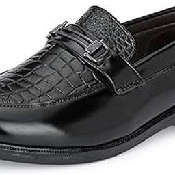 Mens Slip-on Shoes | Slip On Cushioned Insole Formal Shoe |Premium Craftsmanship & Durable Build |Classic, Timeless Durable Formal Shoes with a Smart and Sleek Upper, Crafted Material (20294)-image-5
