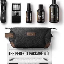 MANSCAPED® Perfect Package 4.0 Kit Contains: The Lawn Mower® 4.0 Electric Trimmer, Ball Deodorant, Body Wash, Performance Spray-on-body Toner, Four Piece Luxury Nail Kit, Toiletry Bag, 3 Shaving Mats-33