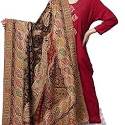 Womens Paisley Weave Kaani Shawl, Soft and Warm-image-6