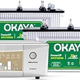 Okaya Inverter & Two Battery Combo (Ultra Pure UPS TSW 1875 True Sine Wave 1600VA/24V with PowerUP OPJT19036 160Ah/12V) Inverter with Battery for Home, Office & Shops-picture-26