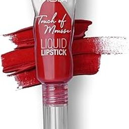 PREMIUM Touch Of Mousse Lipstick | Matte Finish & Long Lasting | Infused with Vitamin E | Weightle ss & Liquid Lipstick with Mousse Finish | Smudge & Water Proof | Vegan - 5ml (Exposed Red - Shade 09) SH-7711-28