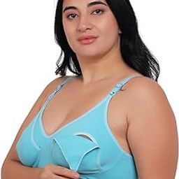 Womens Cotton Seamed, Non Paded, Non-Wired, Nursing Bra-image-31