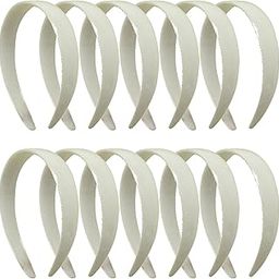 White Plastic Headbands, Teeth Plain DIY Hair Bands for Girls Women-image-97