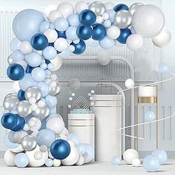 Party Propz Blue Balloons for Decorations - Huge 85 Pcs Frozen Theme Balloons For Decorations | Birthday Decoration Items for Kids | Birthday Balloon Decoration Set | frozen balloons-5