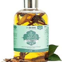 Nat Habit Summer Maahu Baby Massage Oil - Balamool Nimbuka For Bone Development, Muscular Strength & Healthy Skin - Suitable For Ages 0 to 12 years - Zero Chemicals & Preservatives - 200ml-image-13